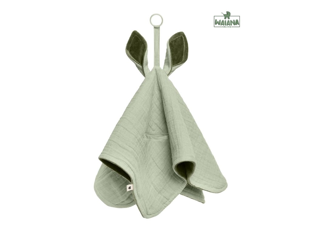 BIBS Kangaroo maznáčik z BIO bavlny,Sage