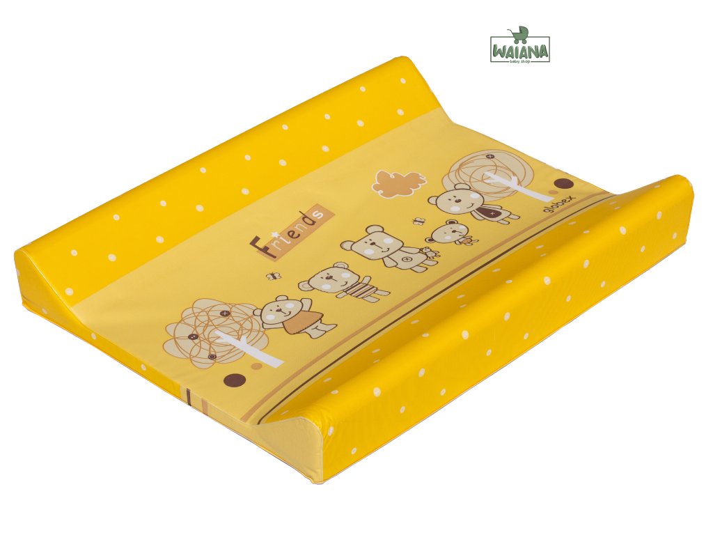 29997%5Fprebalovacia podlozka dvojstranna 66x50 two teddy bears zlta v akcii