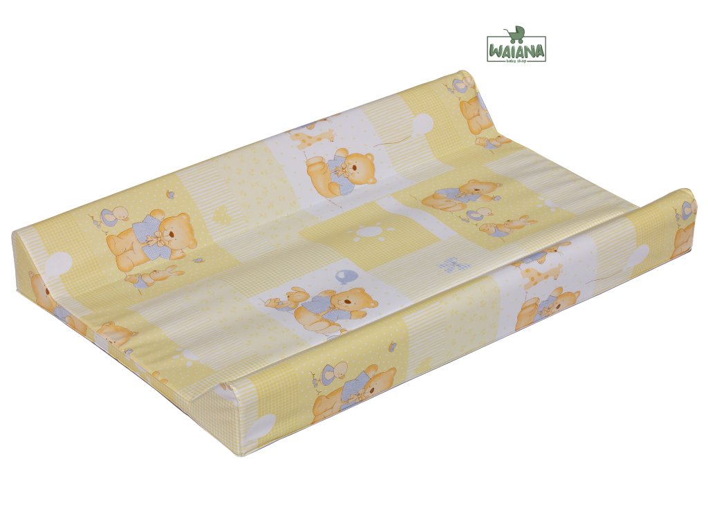30000%5Fprebalovacia podlozka dvojstranna 80x50 happy bears zlto modra v akcii
