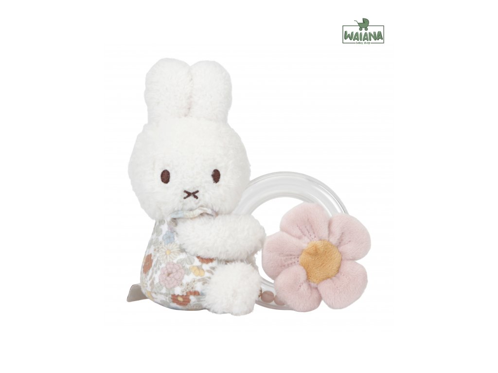 Hrkálka s korálkami králiček Miffy Vintage Kvety