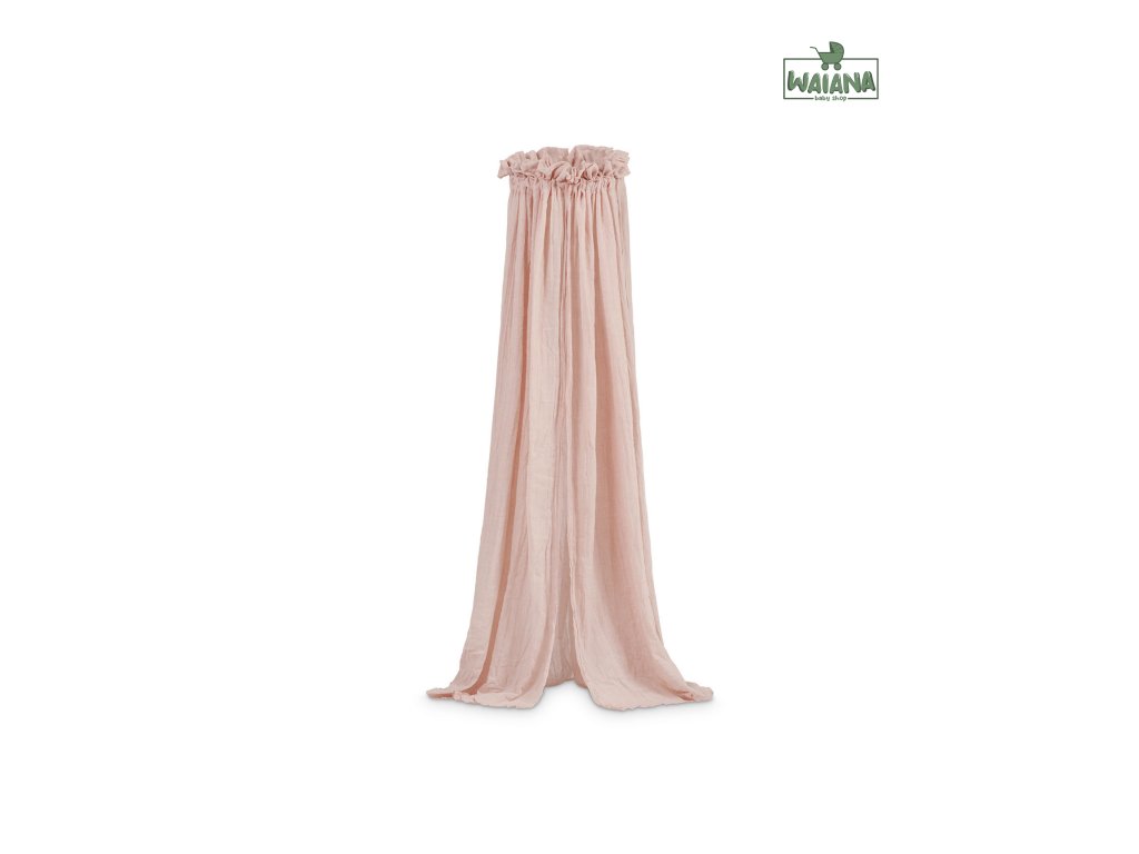 Nebesá nad postieľku Vintage 155cm Pale Pink