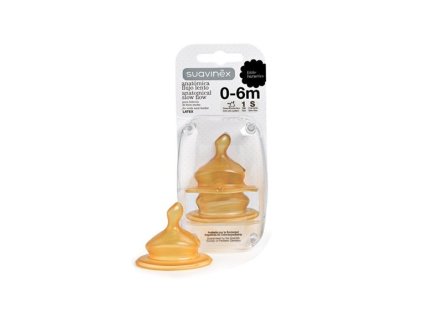 SUAVINEX | NÁHRADNÝ CUMLÍK Anatomický latex S1/S - 2 ks