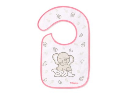 BABYONO Podbradník Froté, stredný, vodeodolný sloník 6m+