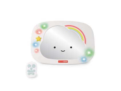 SKIP HOP Zrkadlo spätné do auta so svetlami a zvukmi Silver Lining Cloud