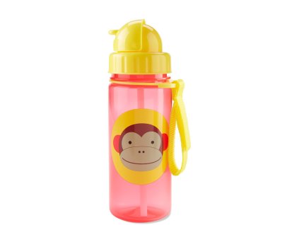 SKIP HOP Zoo Hrnček so slamkou PP bez PVC a BPA Opica 12m+