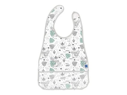 Podbradník plastový s vreckom Savanna Pattern Grey