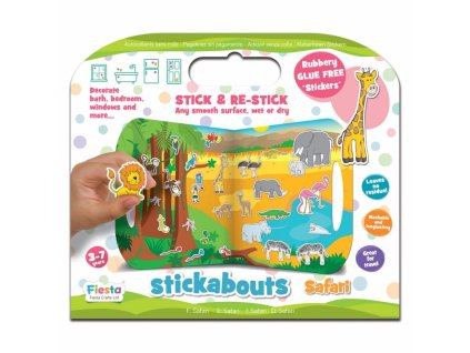 YOOKIDOO FIESTA CRAFTS Zábavné prelepky Safari 1