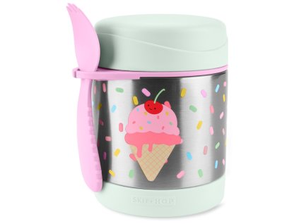 SKIP HOP Spark Style Termoska na jedlo s lyžičkou/vidličkou Zmrzlina 325 ml, 3r+