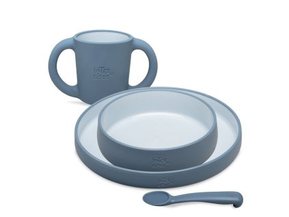 INTERBABY | Jedálenský set - modrý