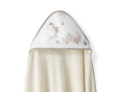 INTERBABY | OSUŠKA froté ZVIERATKÁ - krémová