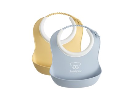 Babybjorn bryndáky malé 2 ks pudrově žlutý/pudrově modrý