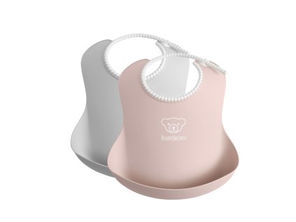Babybjorn bryndáky 2 ks pudrově šedá/pudrově růžová