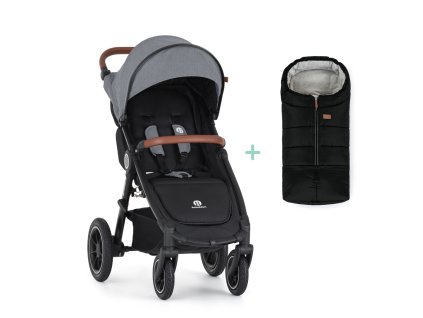 PETITE&MARS Kočík športový Street2 Air Oak Ultimate Grey + PETITE&MARS fusak Jibot ZADARMO