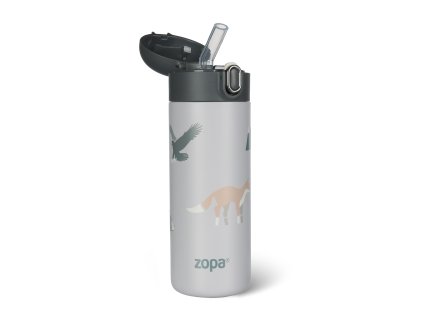 Termoska na tekutiny s brčkem 400 ml, Mountains