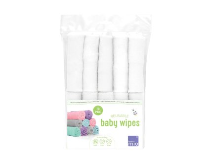 Bambino Mio Opakovane Použiteľné Detské obrúsky 10ks Snow