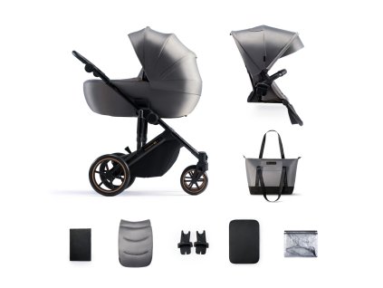 KINDERKRAFT Kočík kombinovaný 2v1 Prime 2 Grey
