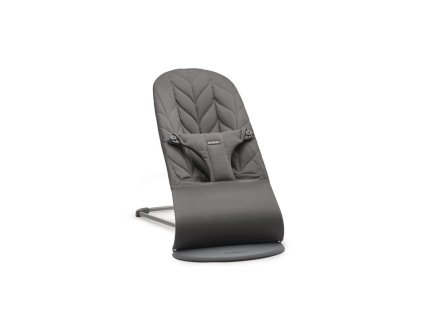 Lehátko Babybjorn Bouncer Bliss Anthracite cotton Petal Woven