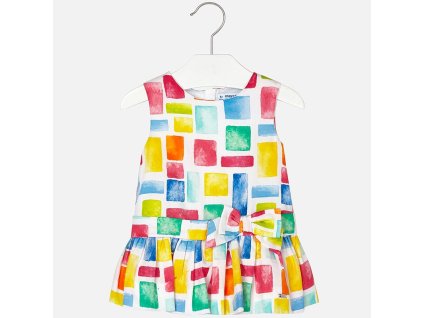 Šaty MAYORAL barevná KOSTKA - 9 měsíců (74)