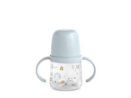 SUAVINEX | PRVÁ fľaša s uškami  BEAR 150 ml - MODRÁ