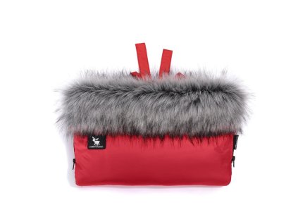 COTTONMOOSE Rukávnik na kočík Red