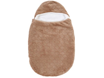 NATTOU Fusak detský do autosedačky Lapidou mocha 70 cm