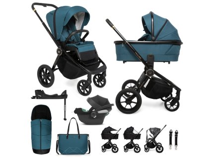 MUUVO SET Kočík 4v1 Quick SE 2 Paradise gold set + CYBEX Aton B2 i-Size + základňa