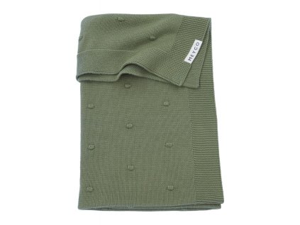 2733078 2753078 Meyco deken mini knots forest green G 800x800