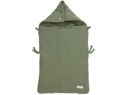 2740078 Meyco voetenzak mini knots forest green VD 800x800