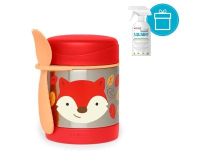 SKIP HOP Zoo Termoska na jedlo s lyžičko/vidličkou Líška 325 ml, 3+ + AQUAINT 500 ml