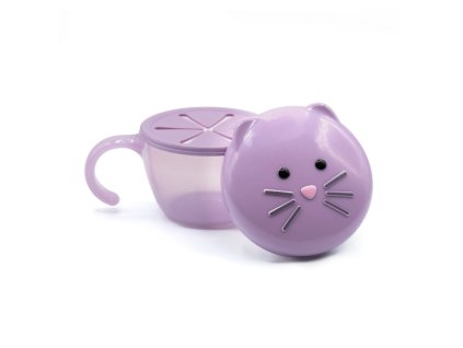 Q11702 Melii Miska na svacinku s cestovnim vickem 210 ml Kocicka