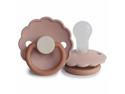 CUMLÍK FRIGG DAISY COLORBLOCK BISCUIT, 0-6M, SILIKÓN