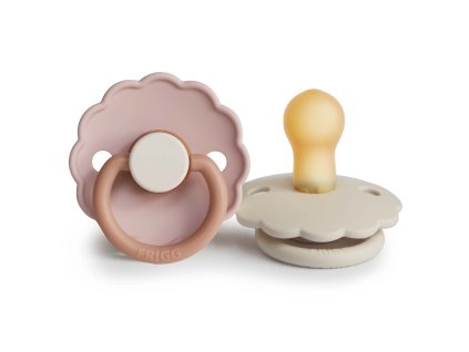 CUMLÍKY FRIGG DAISY BISCUIT/ CREAM, 0-6M, KAUČUK