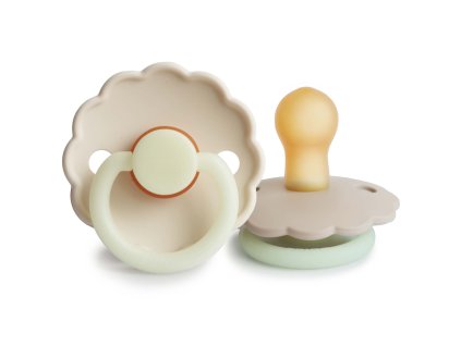 CUMLÍKY FRIGG DAISY NIGHT CREAM/ CROISSANT, 0-6M, KAUČUK