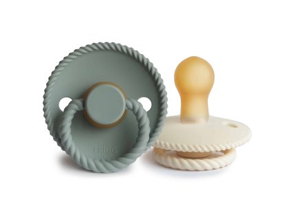 CUMLÍKY FRIGG ROPE CREAM/ SAGE, 0-6M, KAUČUK