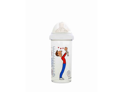DOJČENSKÁ FĽAŠA LE BIBERON FRANCAIS FATHER BABY, 360 ML, 6+m