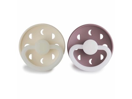 DVOJBALENIE CUMLÍKOV FRIGG MOON PHASE CREAM NIGHT/ TWILIGHT MAUVE NIGHT, 0-6M, SILIKÓN