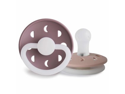 DVOJBALENIE CUMLÍKOV FRIGG MOON PHASE TWILIGHT MAUVE NIGHT/ BLUSH NIGHT, 0-6M, SILIKÓN