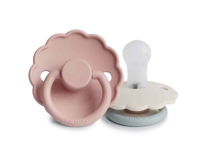 DVOJBALENIE CUMLÍKOV FRIGG DAISY BLUSH/ COTTON CANDY, 0-6M, SILIKÓN