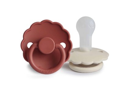 DVOJBALENIE CUMLÍKOV FRIGG DAISY BAKED CLAY/ CREAM, +6M, SILIKÓN