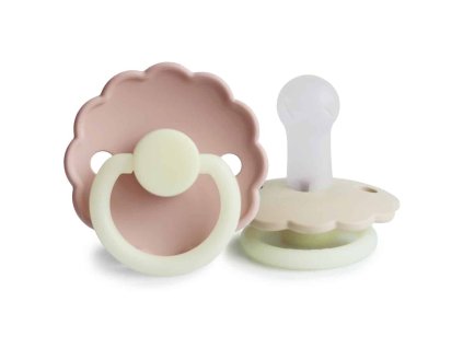 DVOJBALENIE CUMLÍKOV FRIGG DAISY NIGHT BLUSH/ CREAM, +6M, SILIKÓN