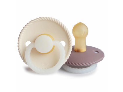 DVOJBALENIE CUMLÍKOV FRIGG ROPE NIGHT TWILIGHT MAUVE/ CREAM, 0-6M, KAUČUK