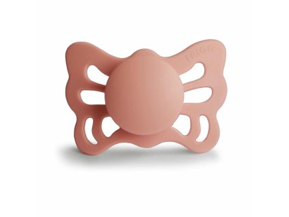 ANATOMICKÝ CUMLÍK FRIGG BUTTERFLY PRETTY IN PEACH, 0-6M, SILIKÓN