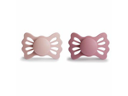 DVOJBALENIE SYMETRICKÝCH CUMLÍKOV FRIGG LUCKY BLUSH/ CEDAR, 6-18M, SILIKÓN