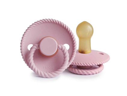 OKRÚHLY CUMLÍK FRIGG ROPE BABY PINK, 0-6M, KAUČUK