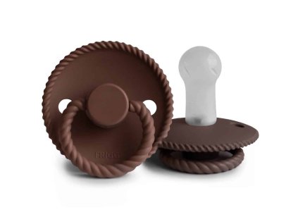 OKRÚHLY CUMLÍK FRIGG ROPE COCOA, 6-18M, SILIKÓN