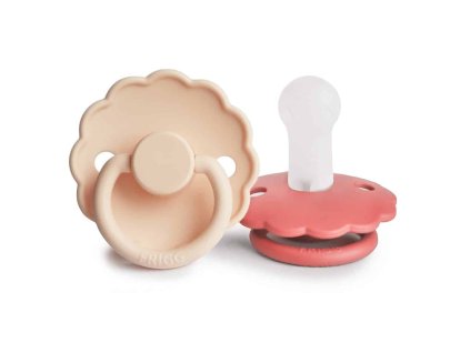 DVOJBALENIE CUMLÍKOV FRIGG DAISY PINK CREAM/ POPPY, 6-18M, SILIKÓN