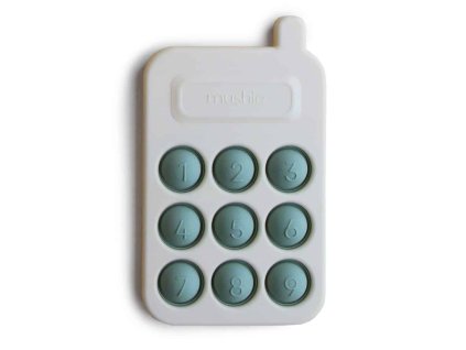 SILIKÓNOVÝ TELEFÓN S TLAČIDLAMI POP-IT MUSHIE - CAMBRIDGE BLUE