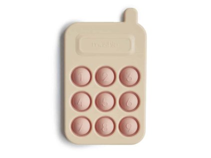 SILIKÓNOVÝ TELEFÓN S TLAČIDLAMI POP-IT MUSHIE - BLUSH