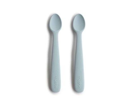 DVOJBALENIE SILIKÓNOVÝCH LYŽIČIEK MUSHIE - POWDER BLUE
