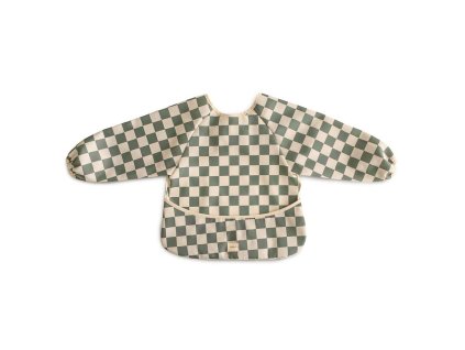 PODBRADNÍK S DLHÝM RUKÁVOM MUSHIE - OLIVE CHECK